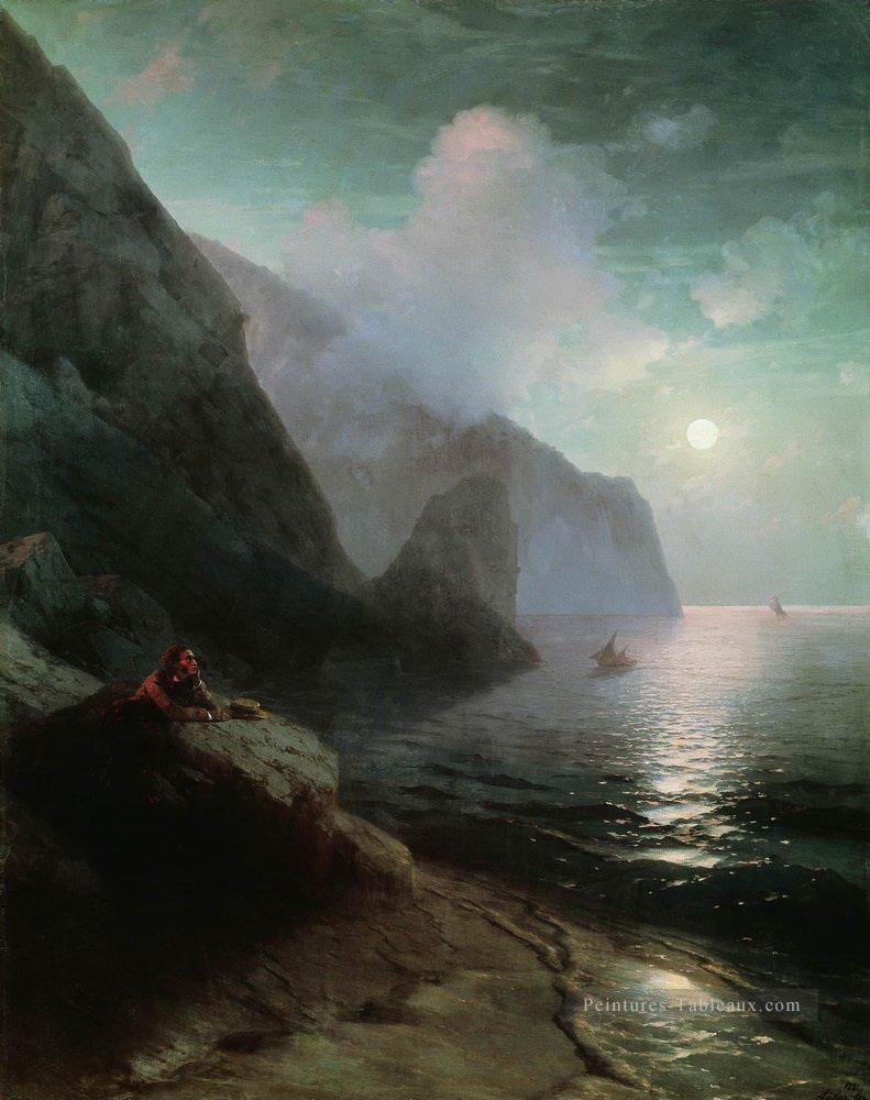 Ivan Aivazovsky poussin dans le gurzuf Paysage marin Peintures à l'huile